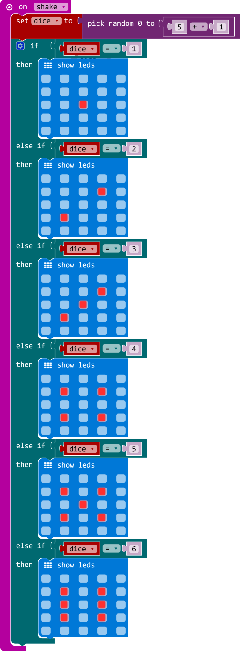 microbit how to make a dice Get electronics